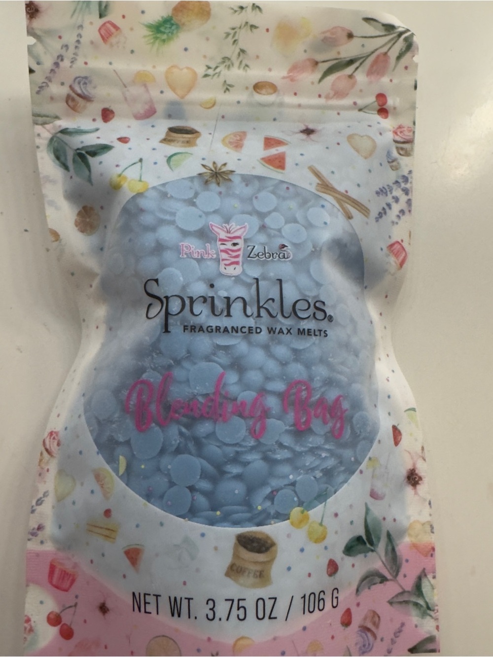Pink Zebra Sprinkles Blending Bag -